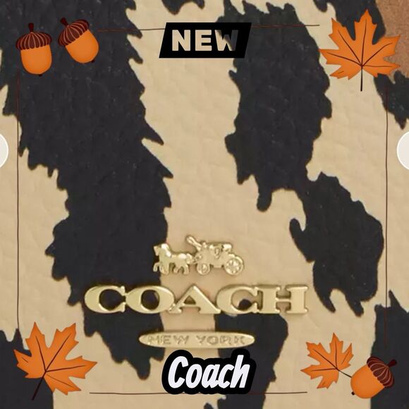 COACH Card Holder Wallet – Leopard Print & Signature Canvas – New NWT - Picture 6 of 8